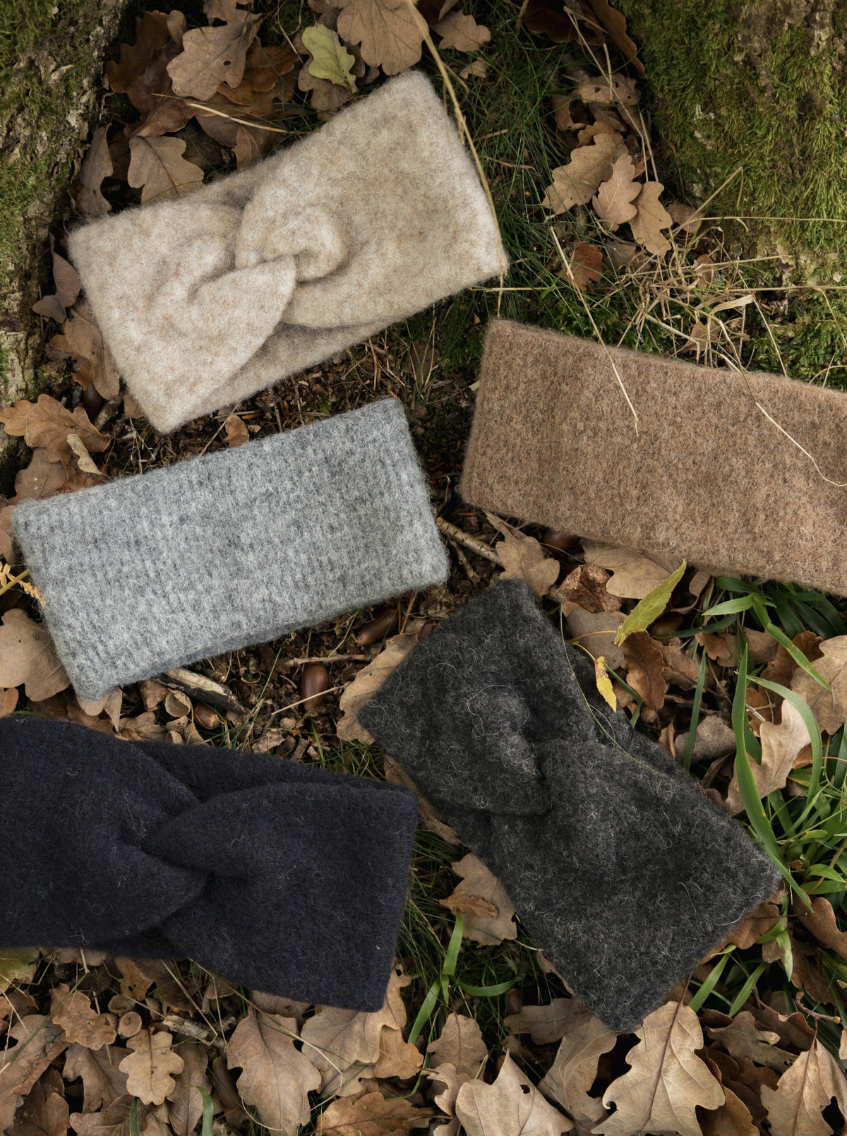 BCGINGER rib headband - Natural - Black Colour