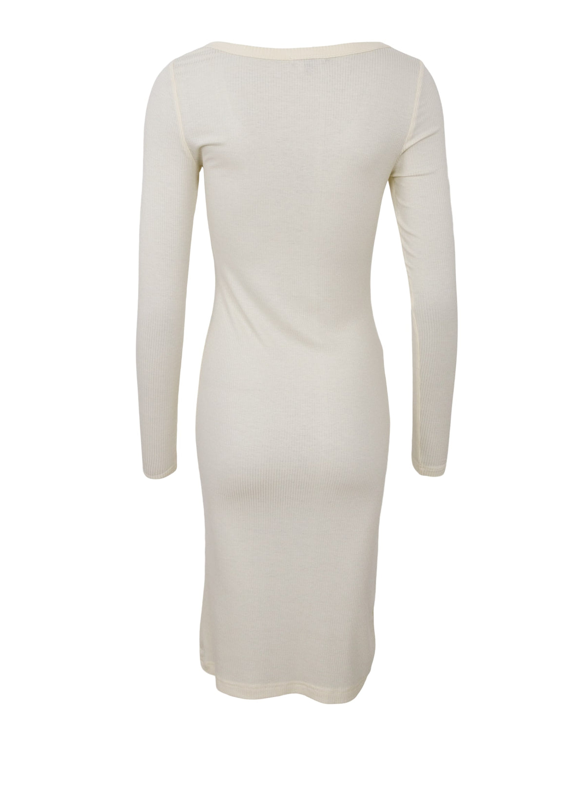 BCTEA ls slip dress - Off White - Black Colour
