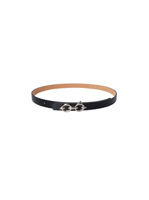 BCLOTUS belt - Black Silver Coloured