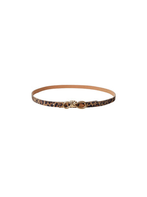 BCSOPHY bow belt - Natural Leo