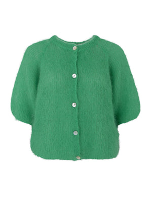 BCBJOERK patent knit cardigan - Green