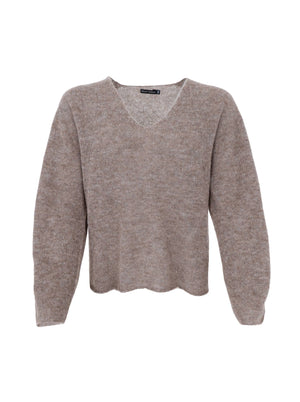 BCDELL ls v-neck jumper - Taupe