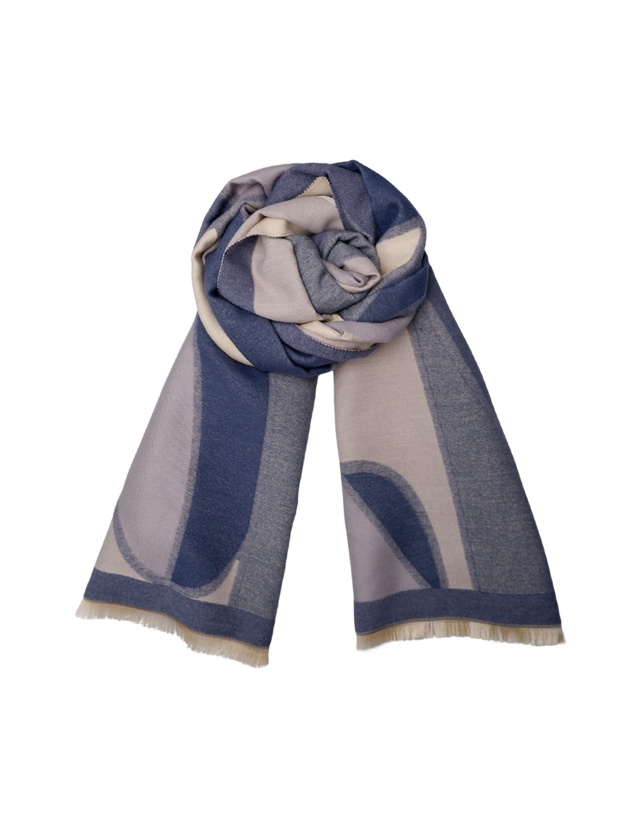 BCSANNE winter scarf - Blue - Black Colour