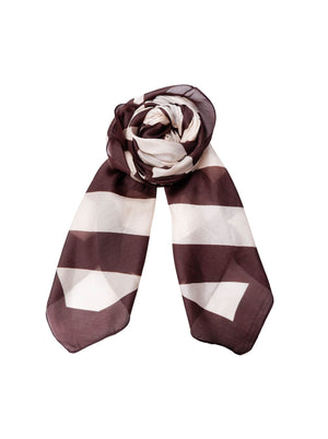 BCNALIRA silk scarf - Coffee