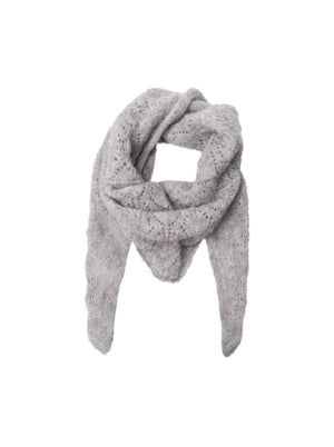 BCDELL needledrop mini scarf - Lt. Grey