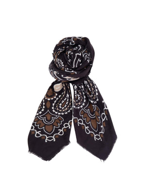 BCDEIDRE square scarf - Black