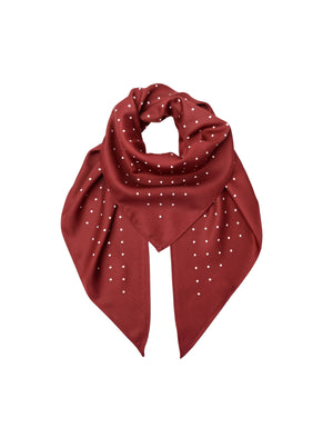 BCLOA triangle satin scarf - Wine
