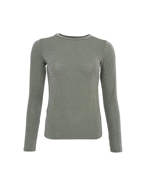 BCFAYE Lurex Blouse - Olive