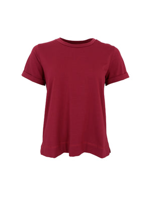 BCMAY SS tee - Plum - Black Colour