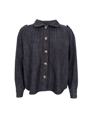 BCBOX shirt jacket - Black Denim