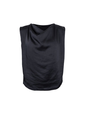 BCLUCINDA waterfall top - Black