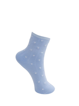 BCALEA heart sock - Lt. Blue