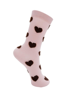 BCMAYLINE heart sock - Lt. Rose