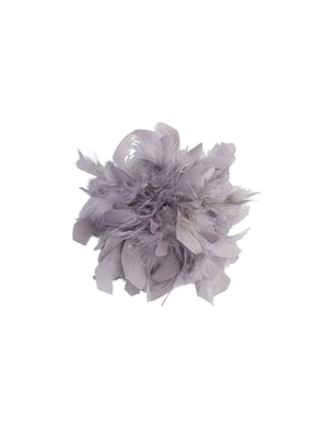 BCKIRA feather brooch - Lt. Grey