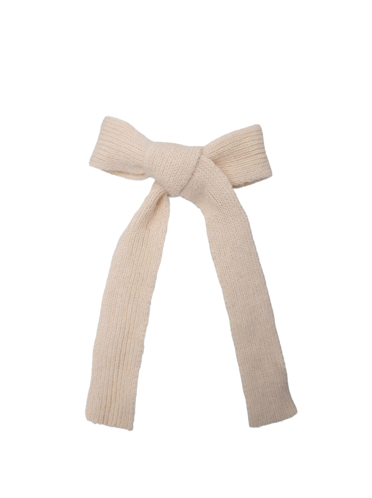 BCEMERIE bow barette - Creme - Black Colour
