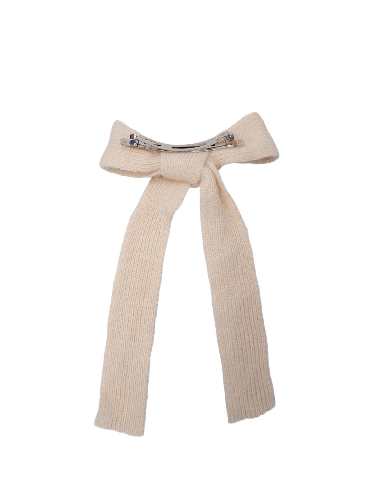 BCEMERIE bow barette - Creme - Black Colour