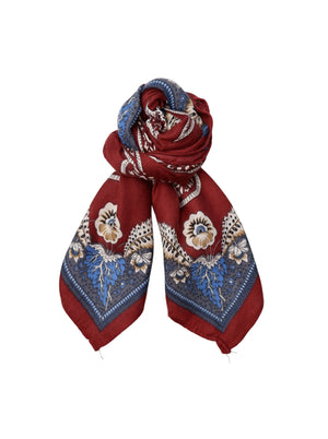 BCEMBLA structured mini scarf - Wine