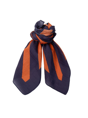 BCASDA mini scarf - Navy Stripe