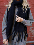 BCLORRAINE soft scarf - Black - Black Colour