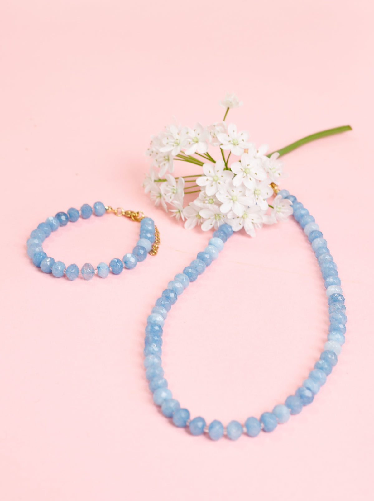 BCSUZETTE necklace - Lt. Blue - Black Colour