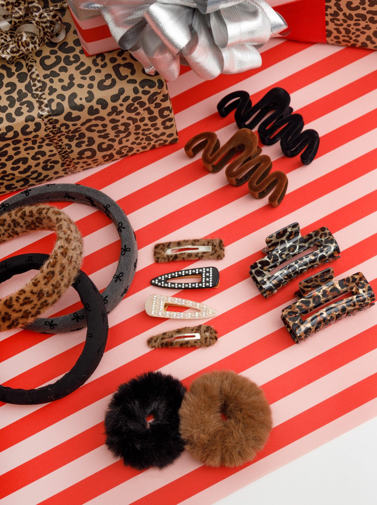 BCASHLEY soft scrunchie - Brown - Black Colour