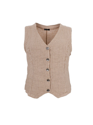 BCMELINA vest - Desert - Black Colour