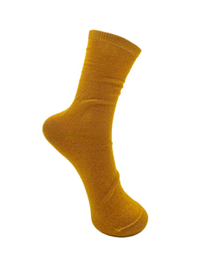 BCLurex sock - Mustard - Black Colour
