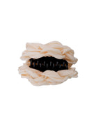 BCVILLA mega flower hair claw - Creme - Black Colour